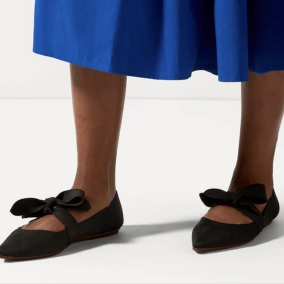 Rothys Mary Jane Pointed Tie Flats - Picture 2 of 11